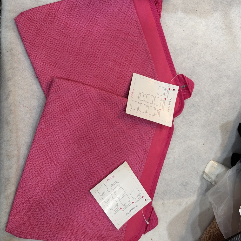2 Thirty-One Oh Snap Pocket Storage Pink Cross Pop - NEW in Package 48